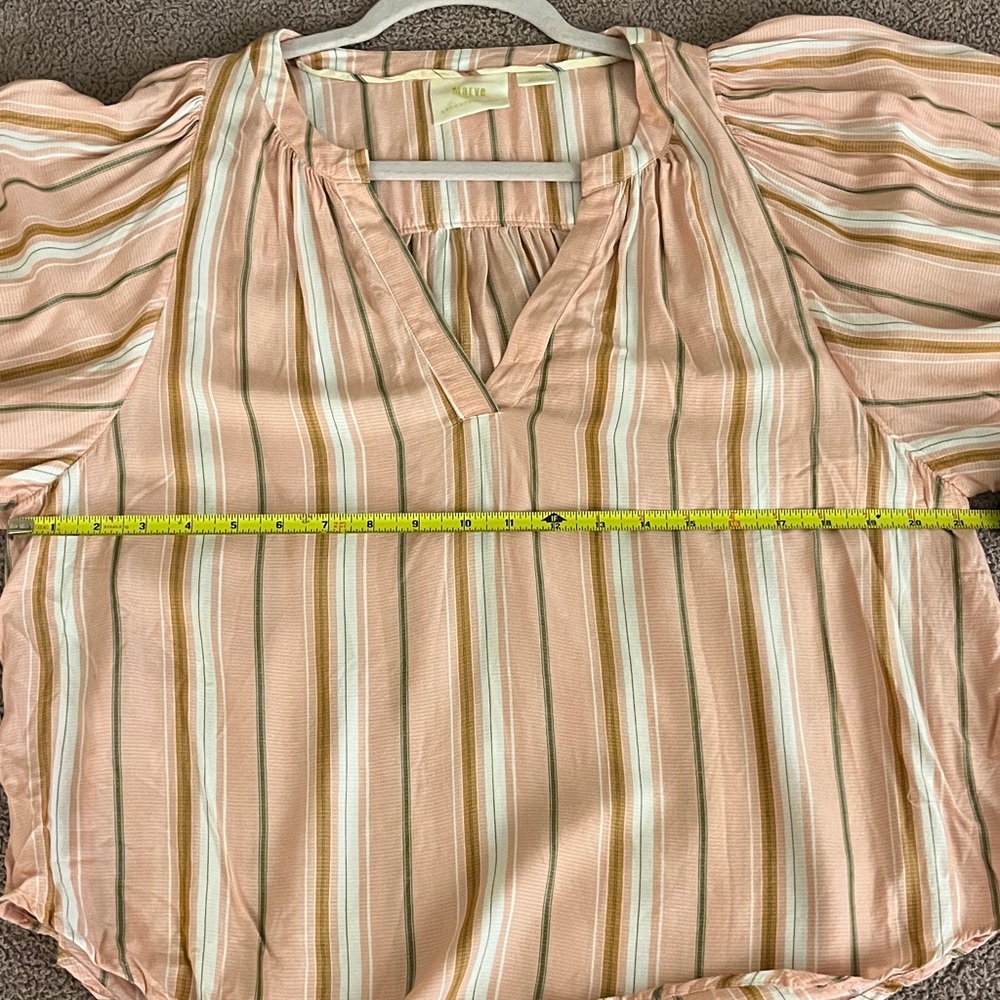 Maeve Brenda Blush Striped Blouse - Picture 8 of 9